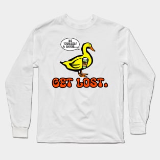 GET LOST. DUCK LOGO ORANGE Long Sleeve T-Shirt